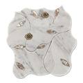 Soulscrafts Carrara Marble Brass Mother of Pearl Blend Waterjet Mosaic Tile